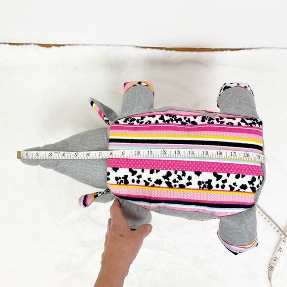 Elephant Kids Overnight Bag Handmade Patchwork Granny Zip Jersey Cotton - Picture 15 of 16